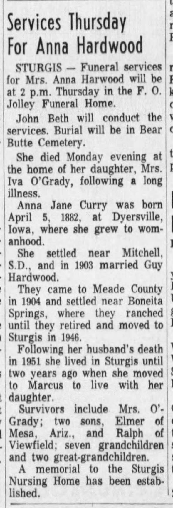 Clipping from Rapid City Journal